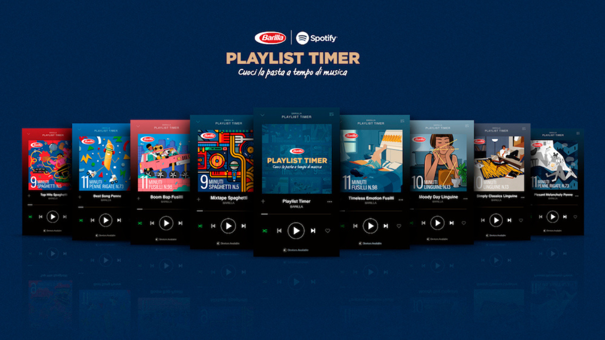 Barilla lancia le “Playlist Timer” su Spotify: ora la musica scandisce la cottura della pasta